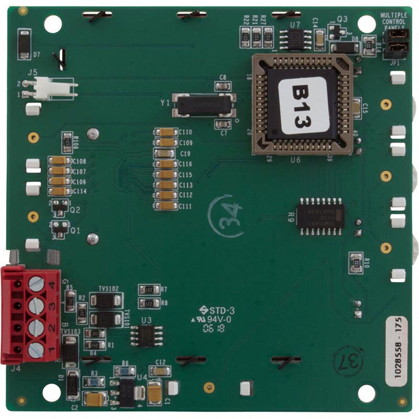 PCB Assembly, Zodiac Jandy AquaLink OneTouch, LCD, White Buttons