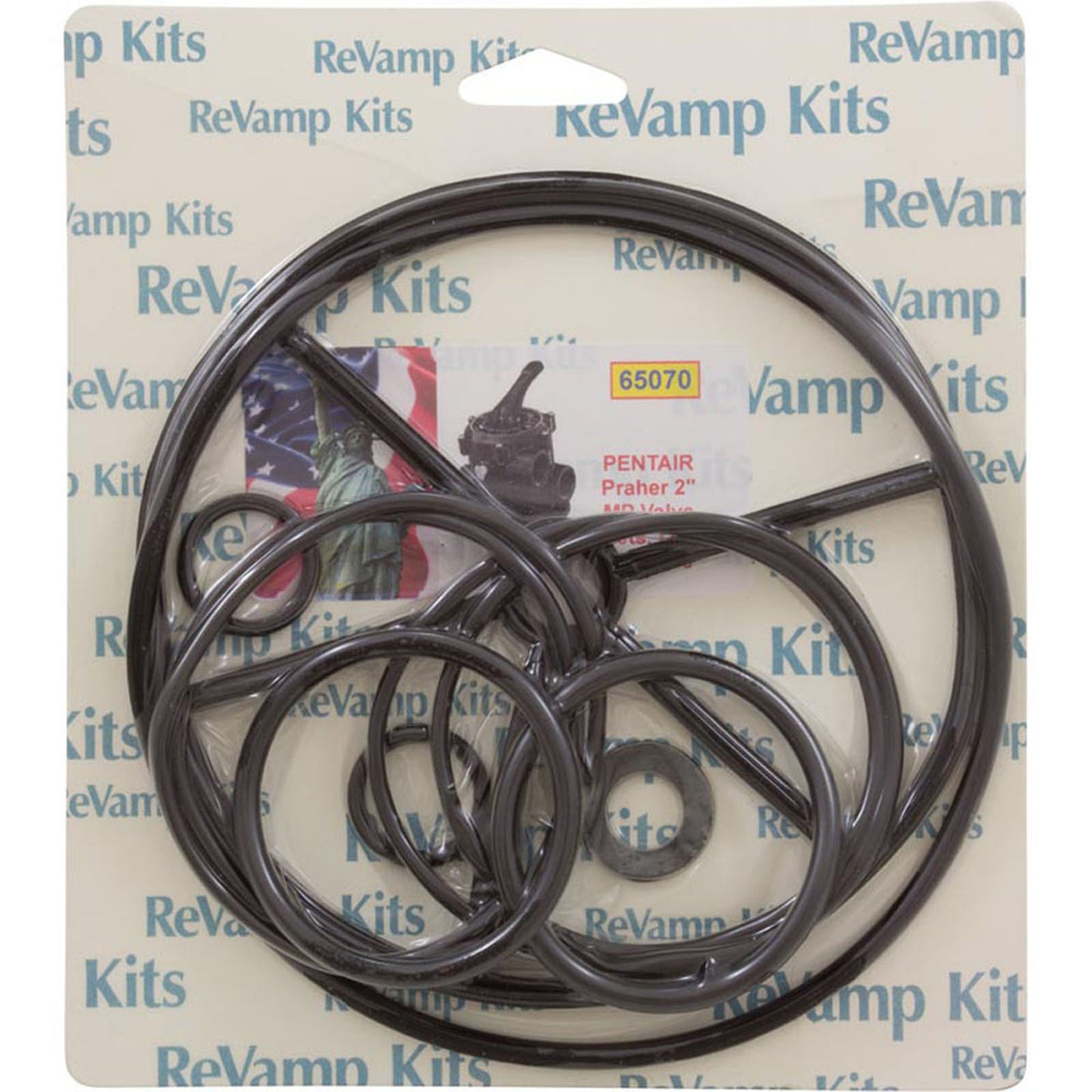 Valve Rebuild Kit 70, Pentair/Praher 2" Multiport Valve