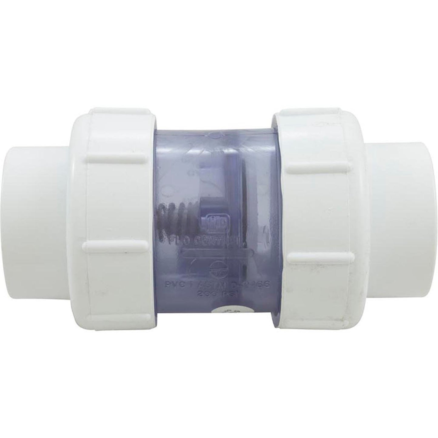 Check Valve 5Lb. 2" Sxs Clear PVC Union