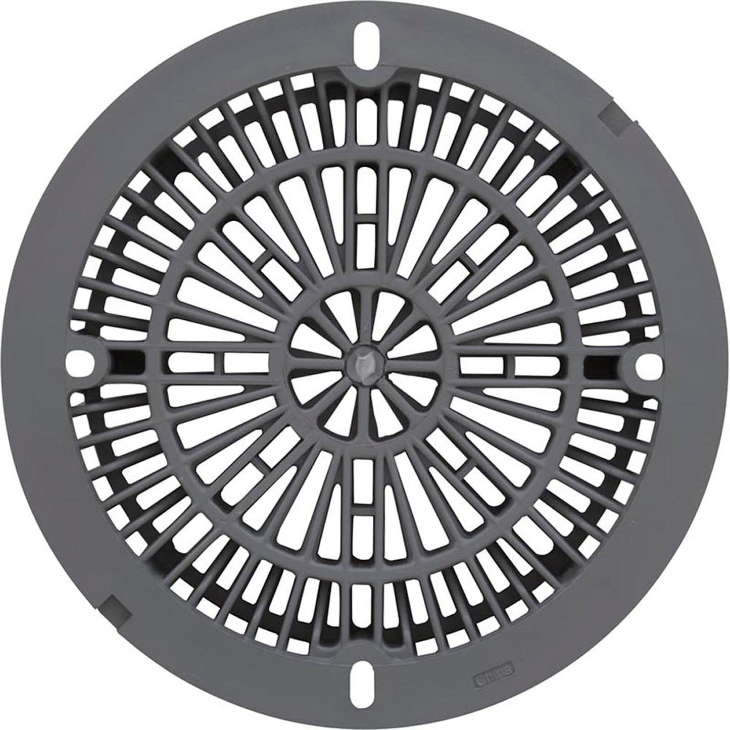 8" Galaxy Drain Cover With Screw Pack, Gray