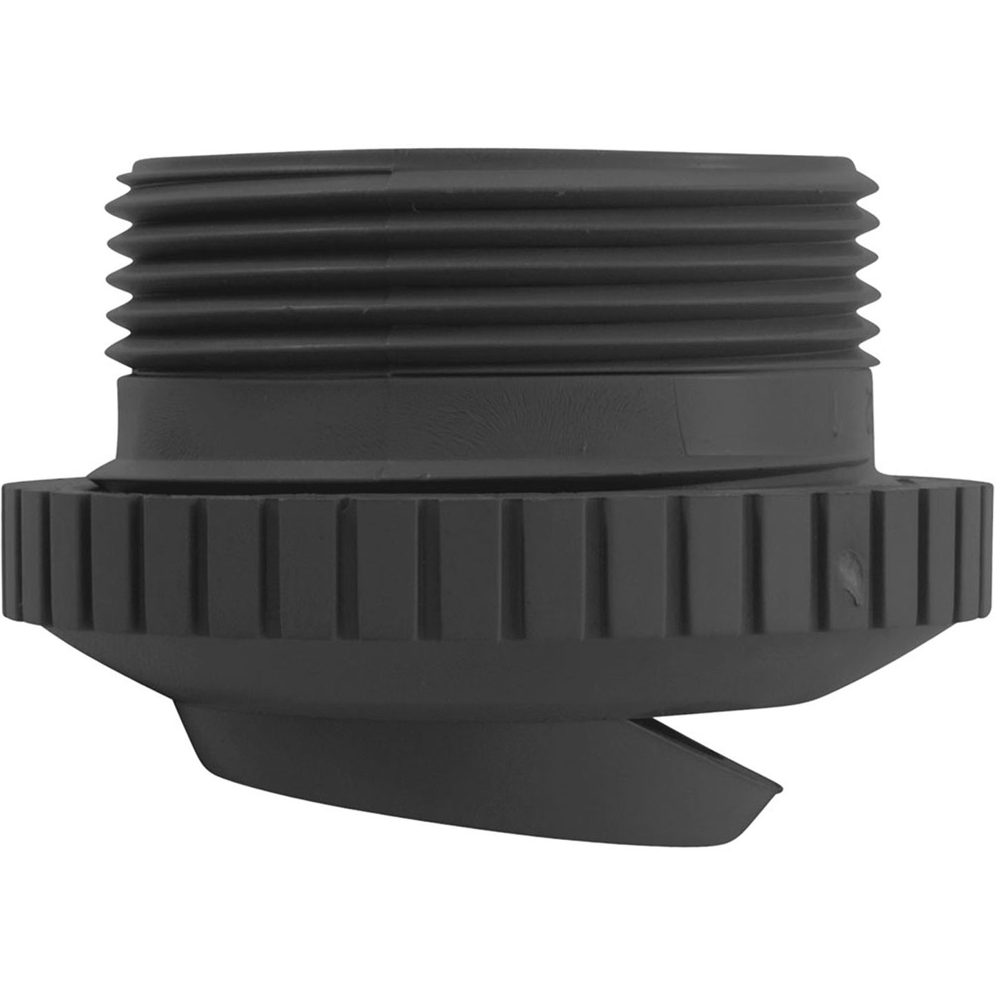 Salida de flujo directo (1,5 in de diámetro interior, ranurada) gris oscuro