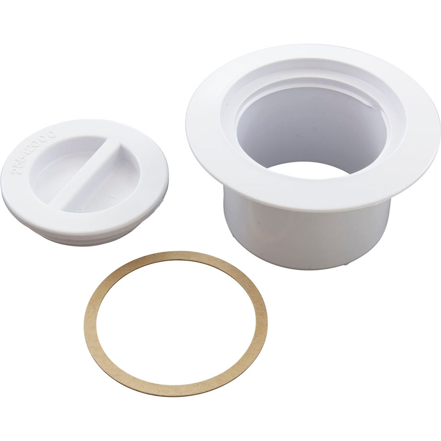 Volleyball Flange And Flush Cap White
