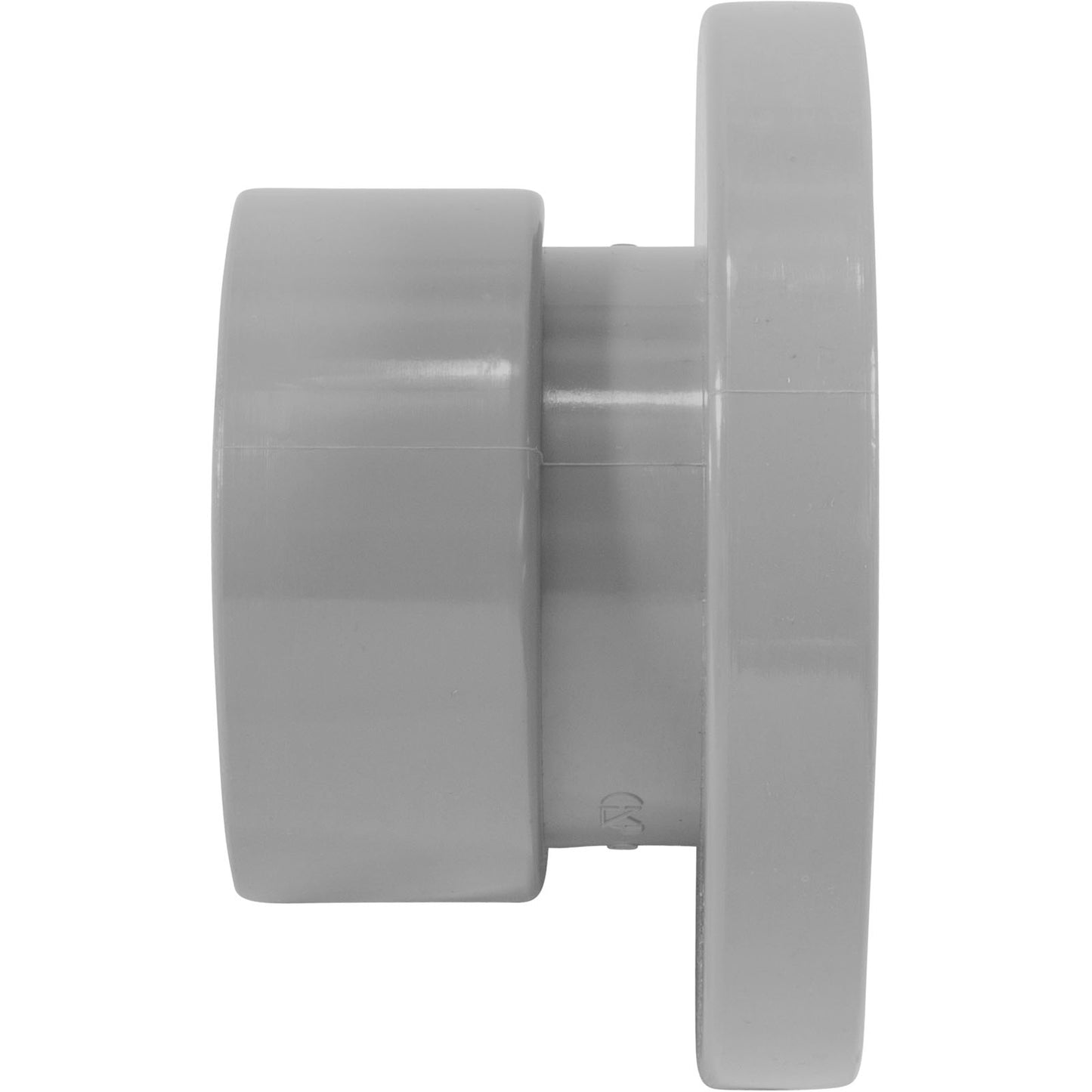 4In Gunite Pool Jet Niche W/Ext Flange Gray