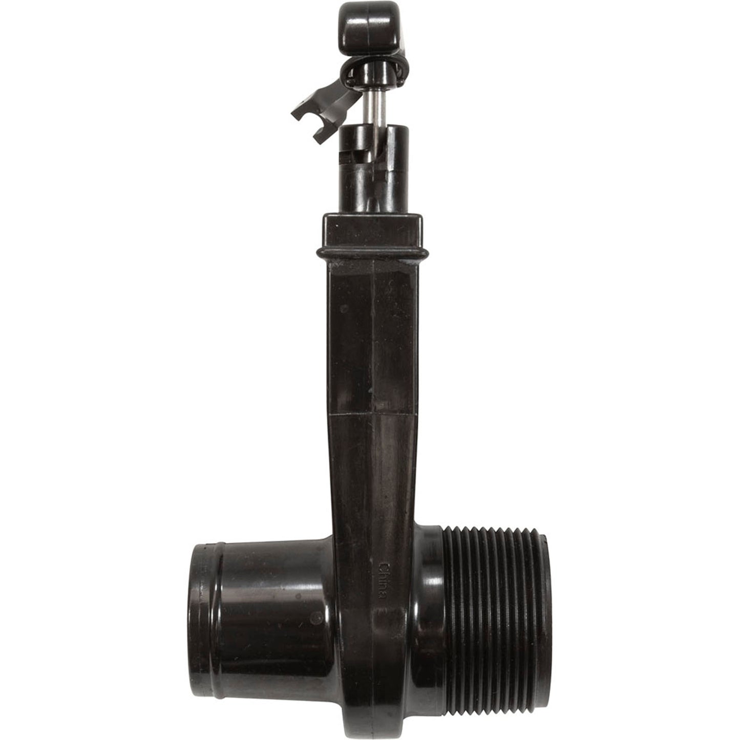 Válvula Slice, adaptador de manguera de 1,5 in de Mip x 1,5 in, color negro