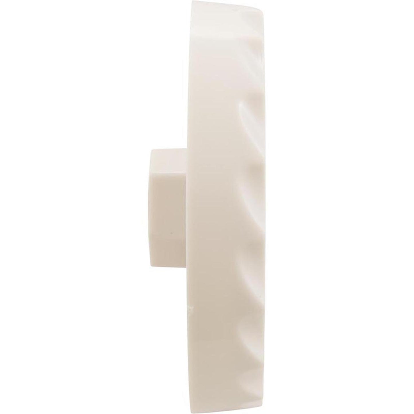 Knob, Waterway, F.A.S., 1" Scalloped, White