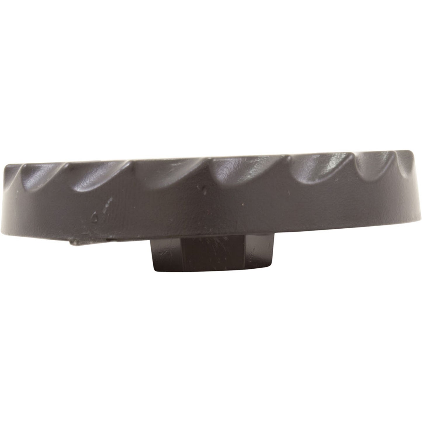 Knob, Waterway, F.A.S., 1" Scalloped, Black