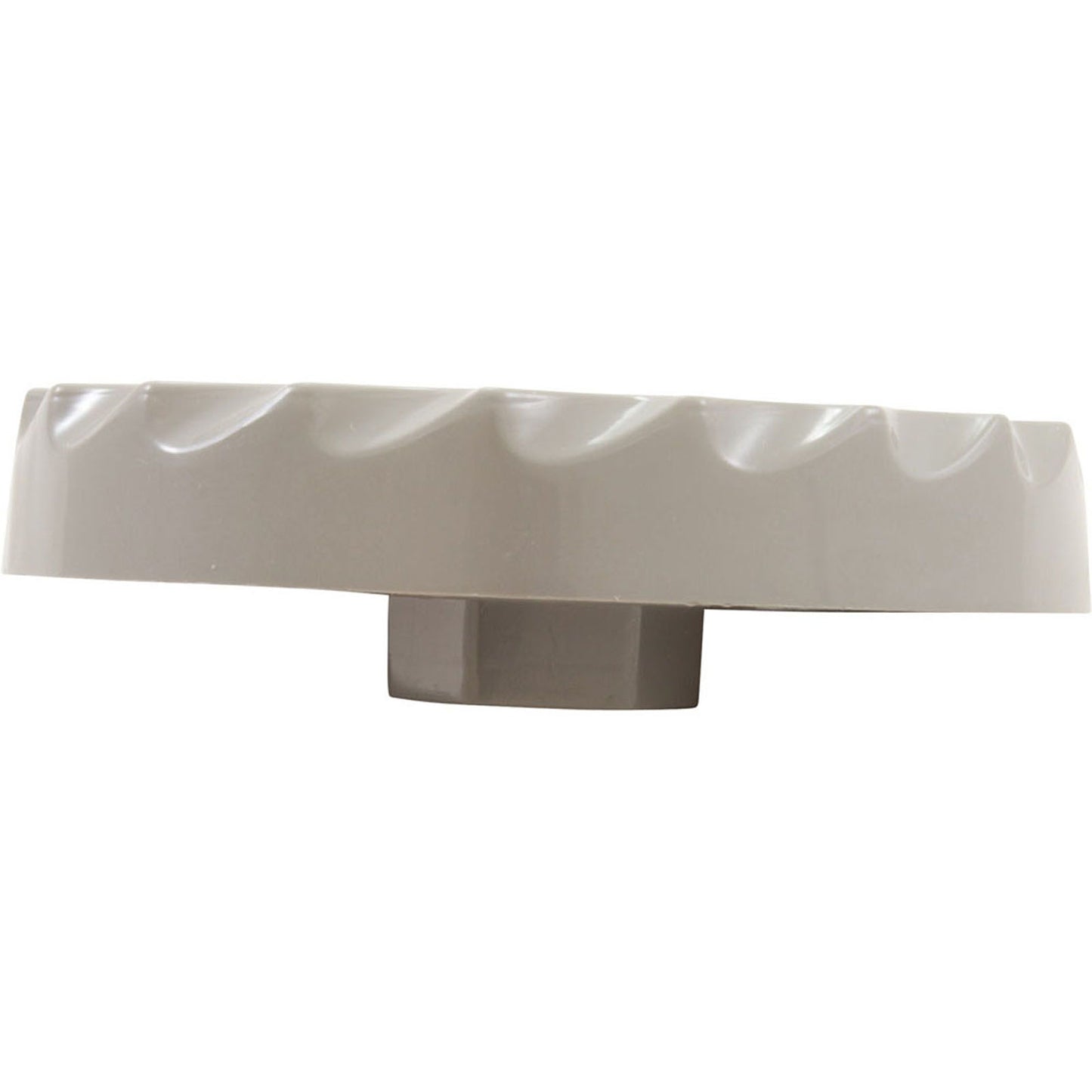 Knob, Waterway, F.A.S., 1" Scalloped, Gray