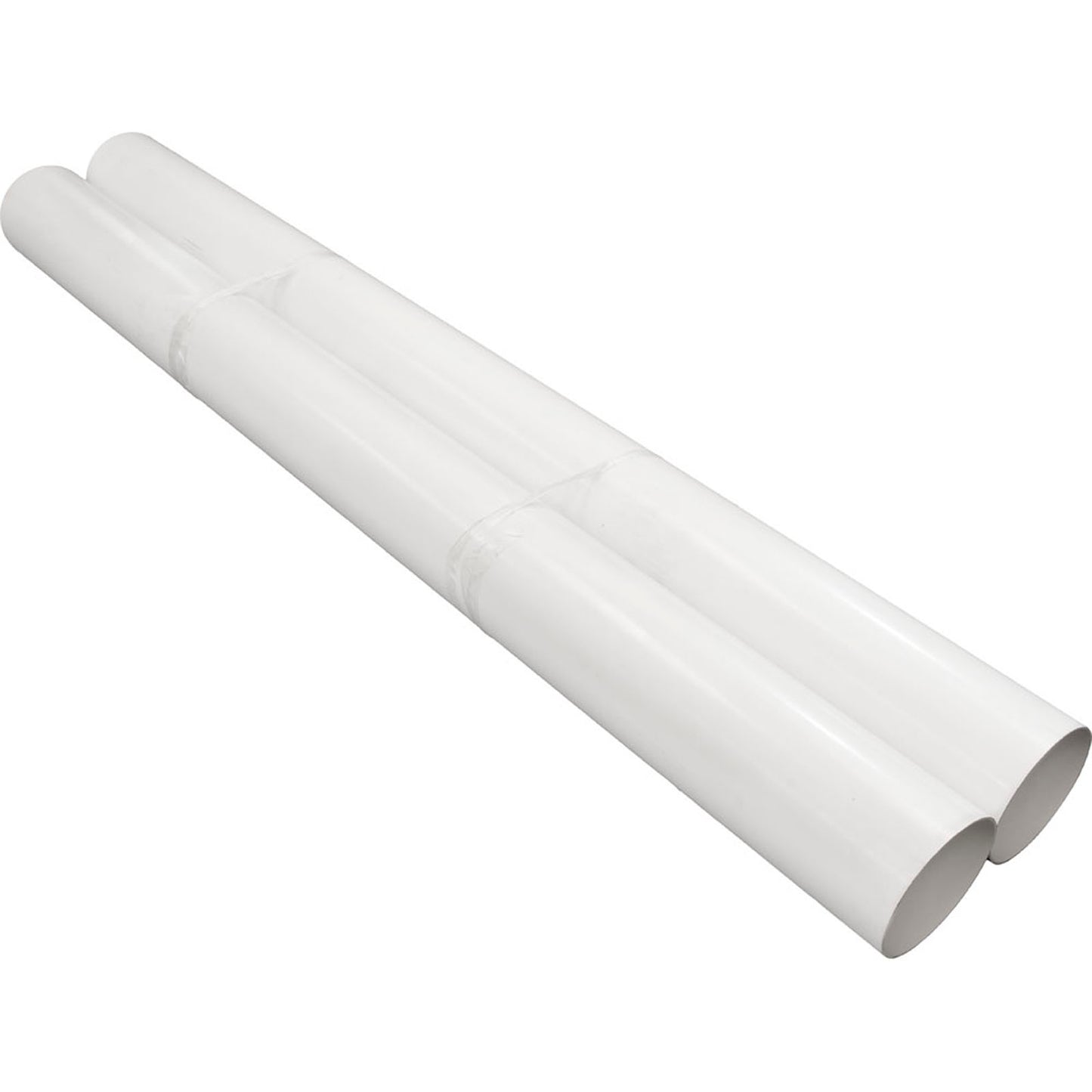 Cut Extruded Pvc Pipe, 7.75" Od X 7.50" Id X 15 Ft.