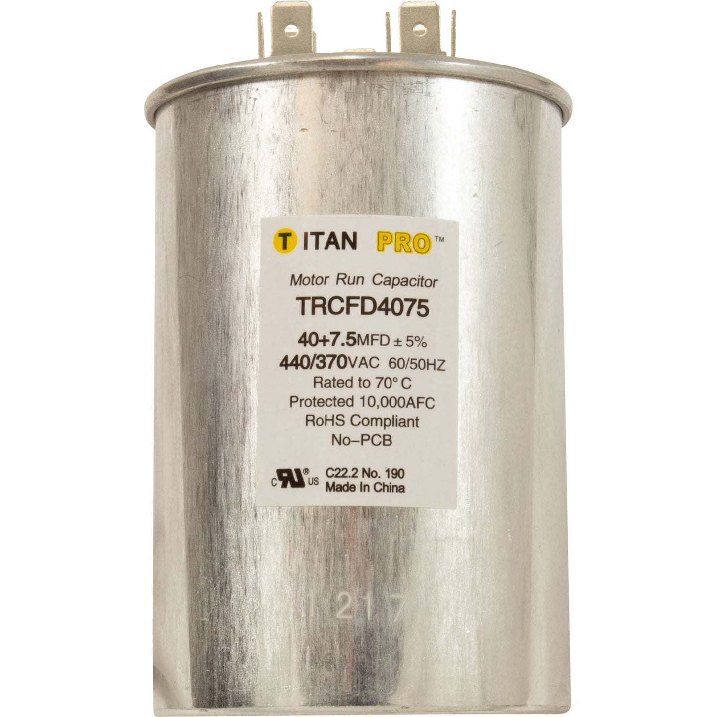 Capacitor 40+7.5 Uf HPX11023542 Hayward