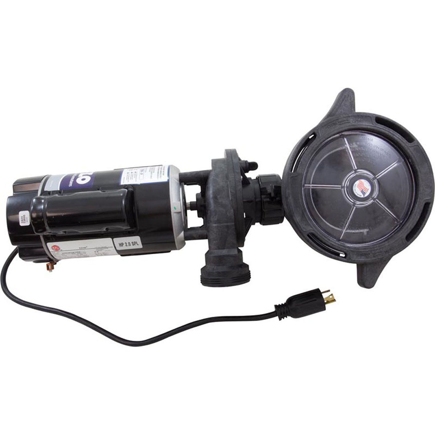 Hf 2Hp 115V 2Spd 6"Trp 3Ft Tl 90O Right