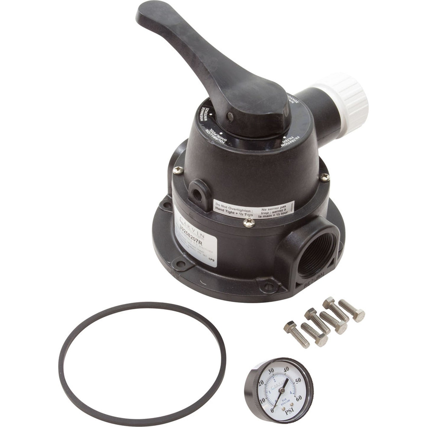 Multiport Valve, Carvin Jacuzzi DVK4, 1-1/2", 4 Position