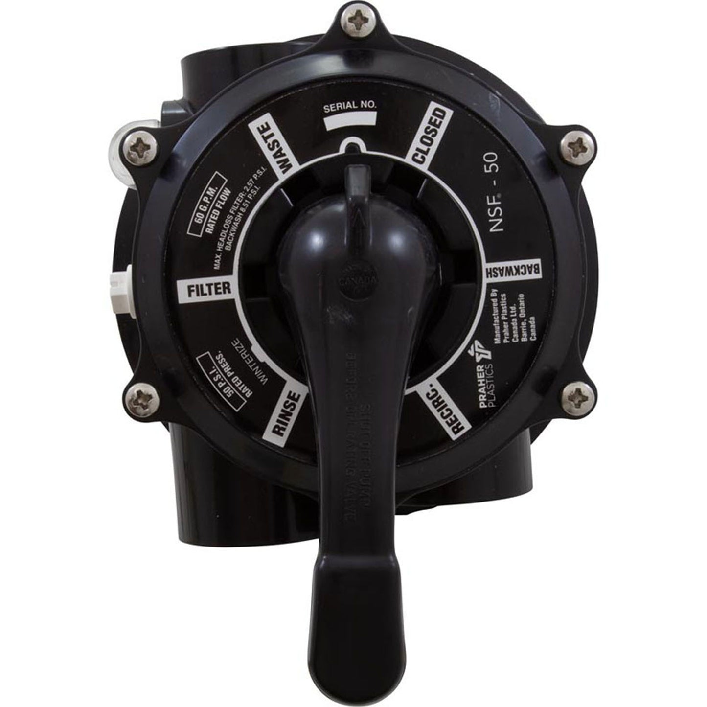 Vanne multivoies, Praher TM-12-L, filetage femelle 1-1/2"