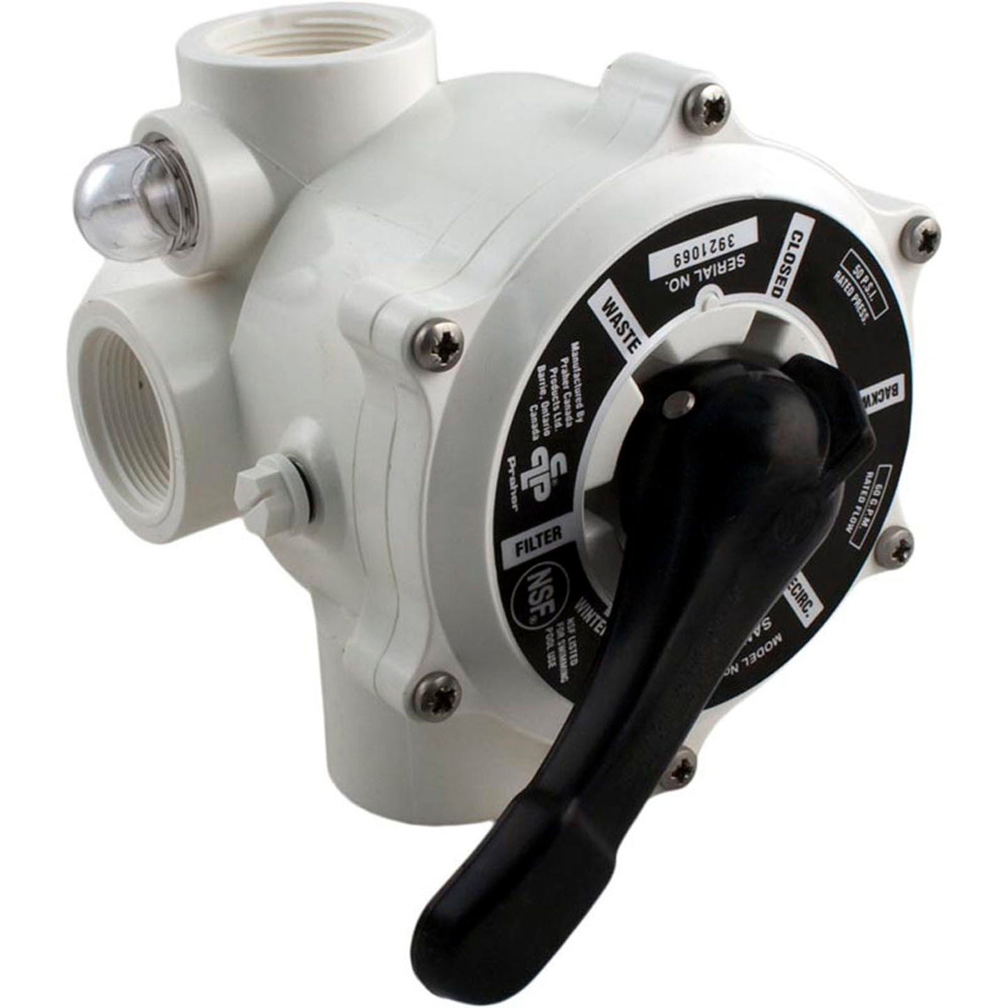 Multiport Valve, Praher SM-10-3, 1-1/2" Female Pipe Thread