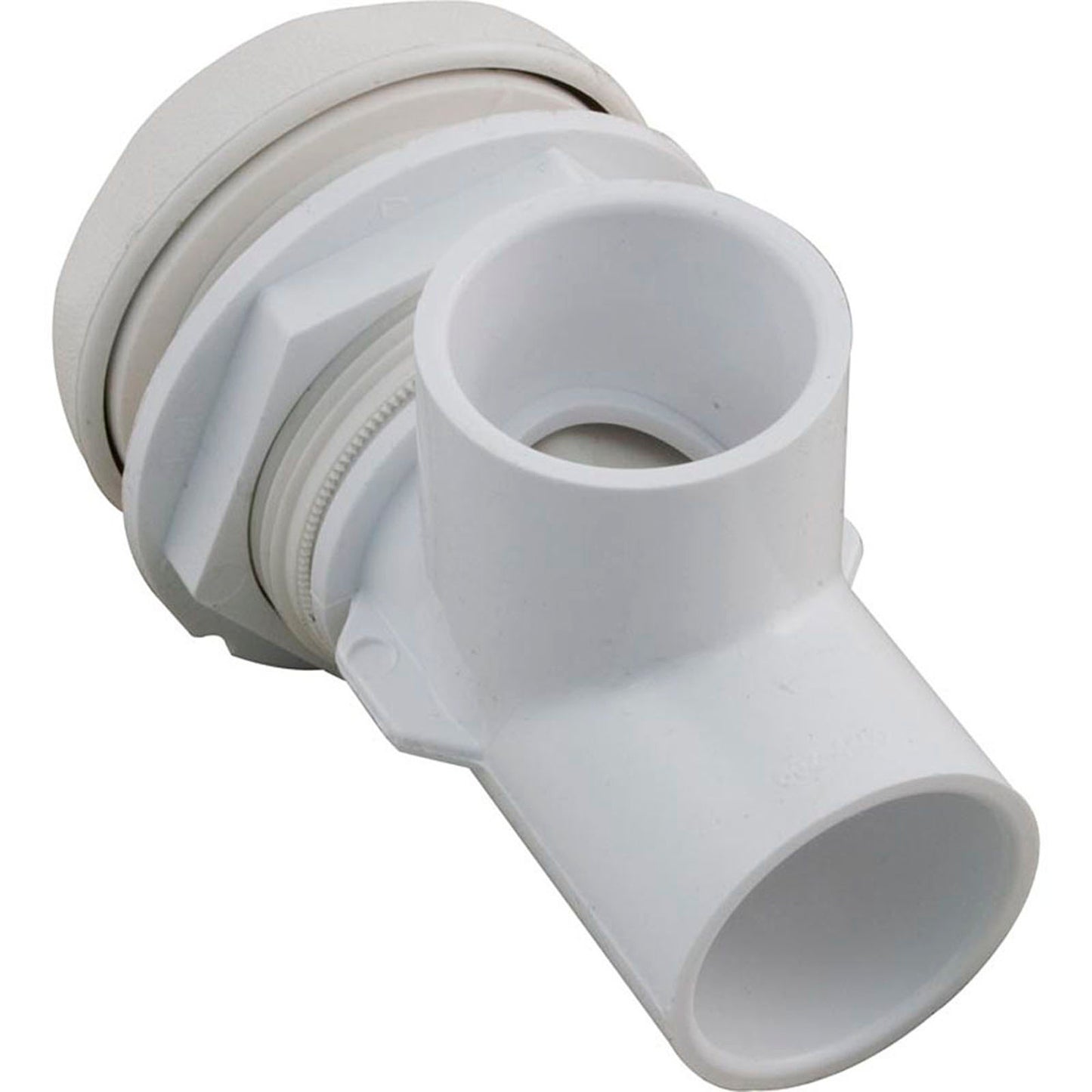 Válvula de encendido y apagado, vía fluvial, 1" de largo x 1" de ancho, puerto único, color blanco