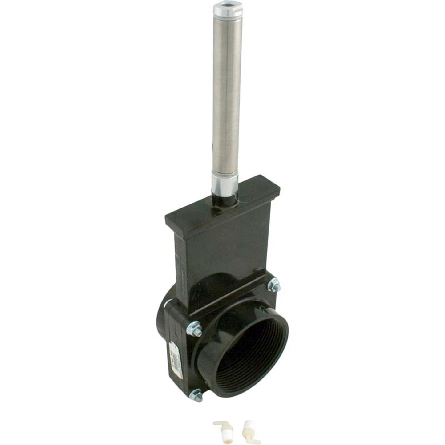 Gate Valve, 3 pc Pneumatic, SS Paddle, 3"fpt x 3"fpt, 30psi