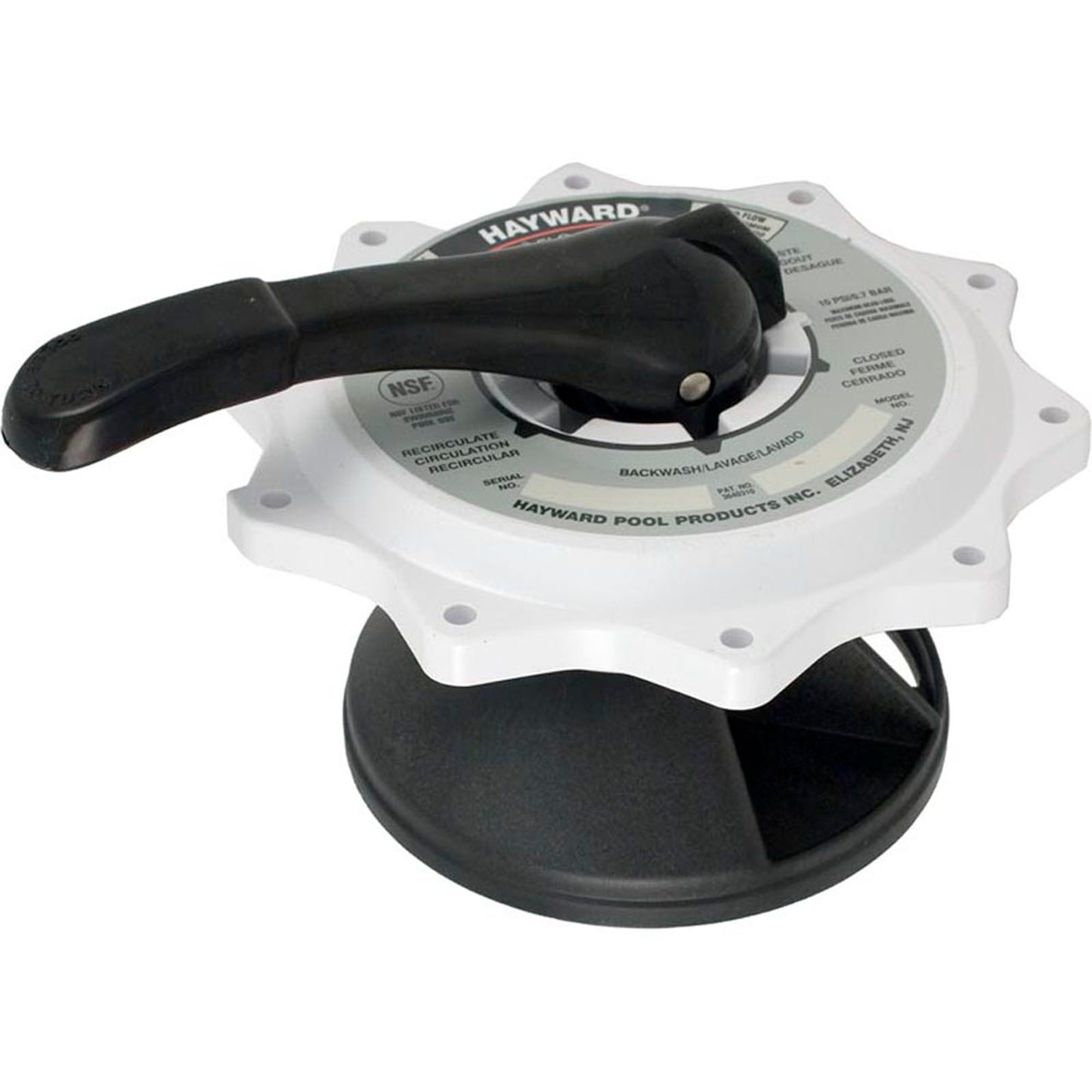 Conjunto de tapa, válvula Vari-Flo de 2" SP0715 de Hayward, color blanco