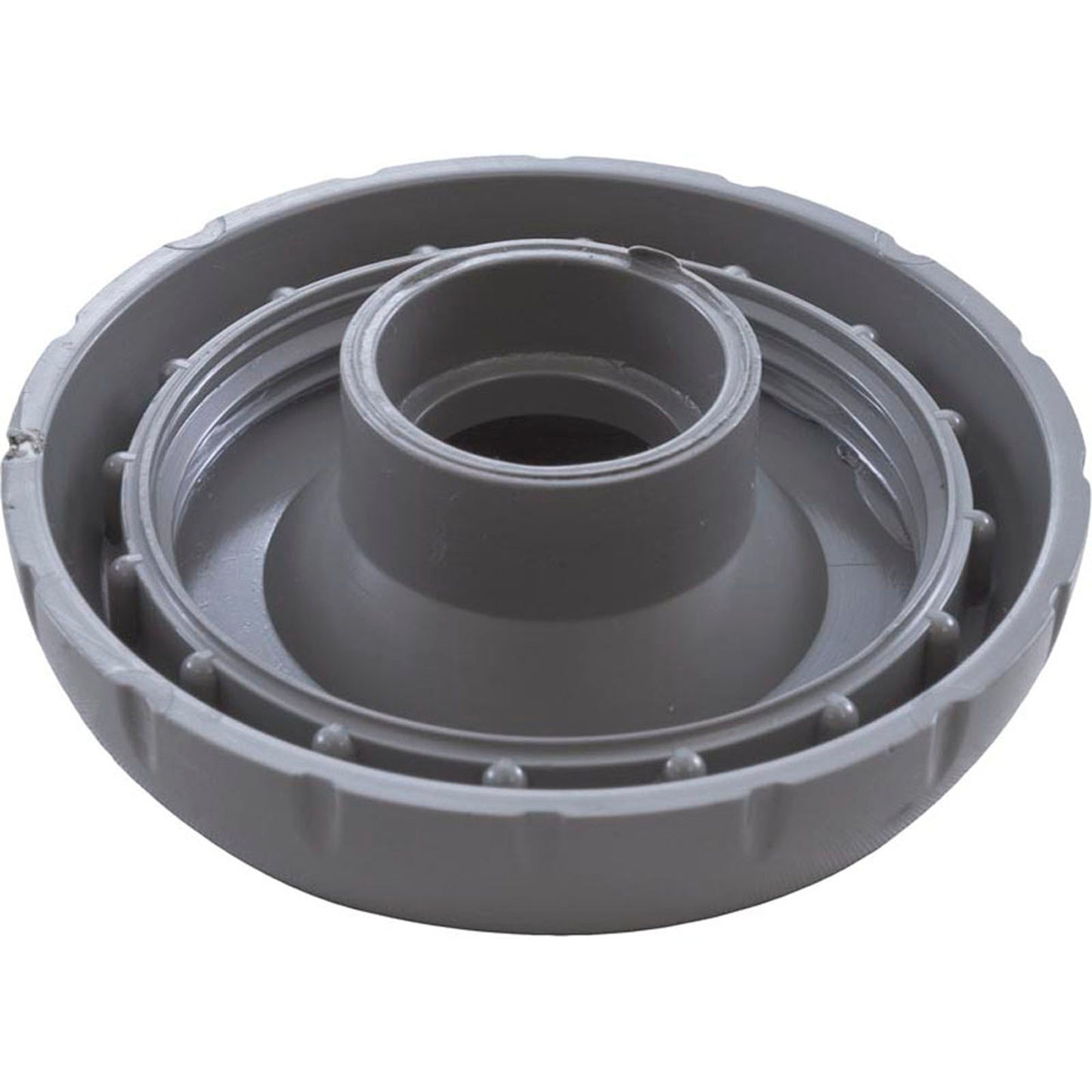 Tapa, válvula desviadora de acceso superior para vías navegables, 1", con muescas, gris