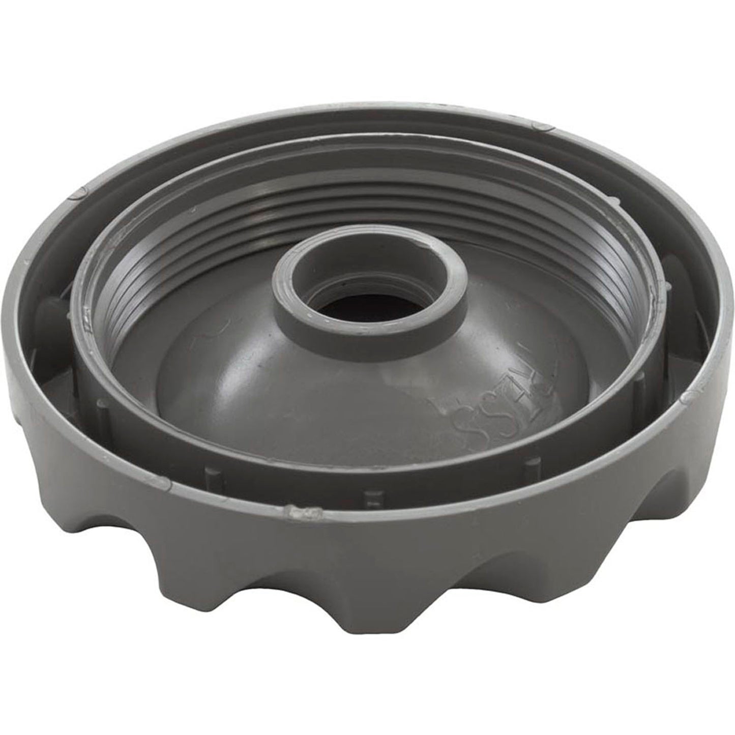 Cap, Waterway Top Access Diverter Valve, 2", Scalloped, Gray