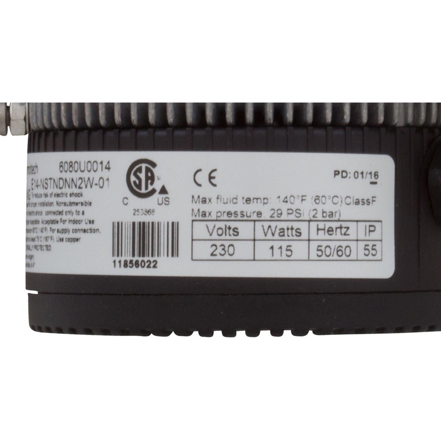 Pump, Circ, Laing E-14, 230v, 1-1/2"mbt, 4ft Amp Cord, OEM
