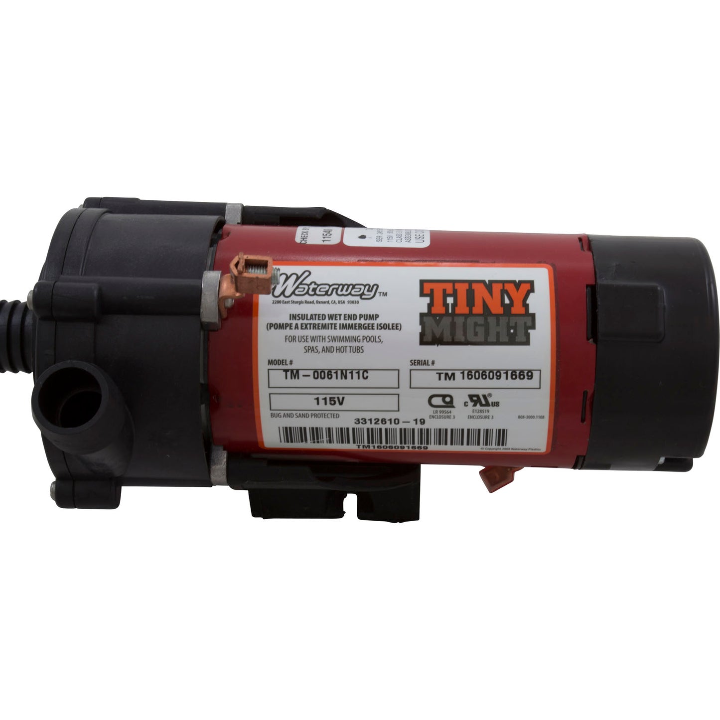 Pump, Circ, WW Tiny Might, 1/16hp, 115v, 1"b x 1"b, OEM