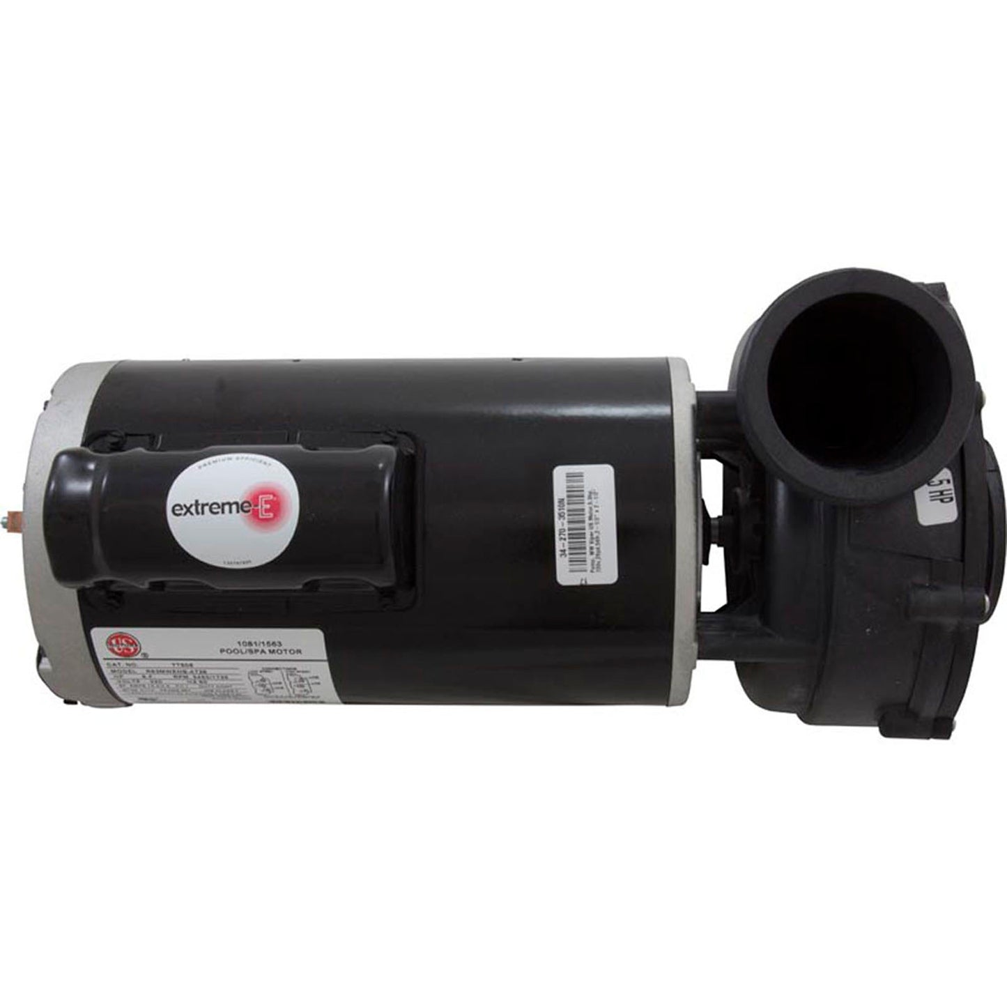 Bomba, motor WW Viper US, 5,0 hp, 230 V, 2 velocidades, 56 fr, 2-1/2" x 2-1/2"