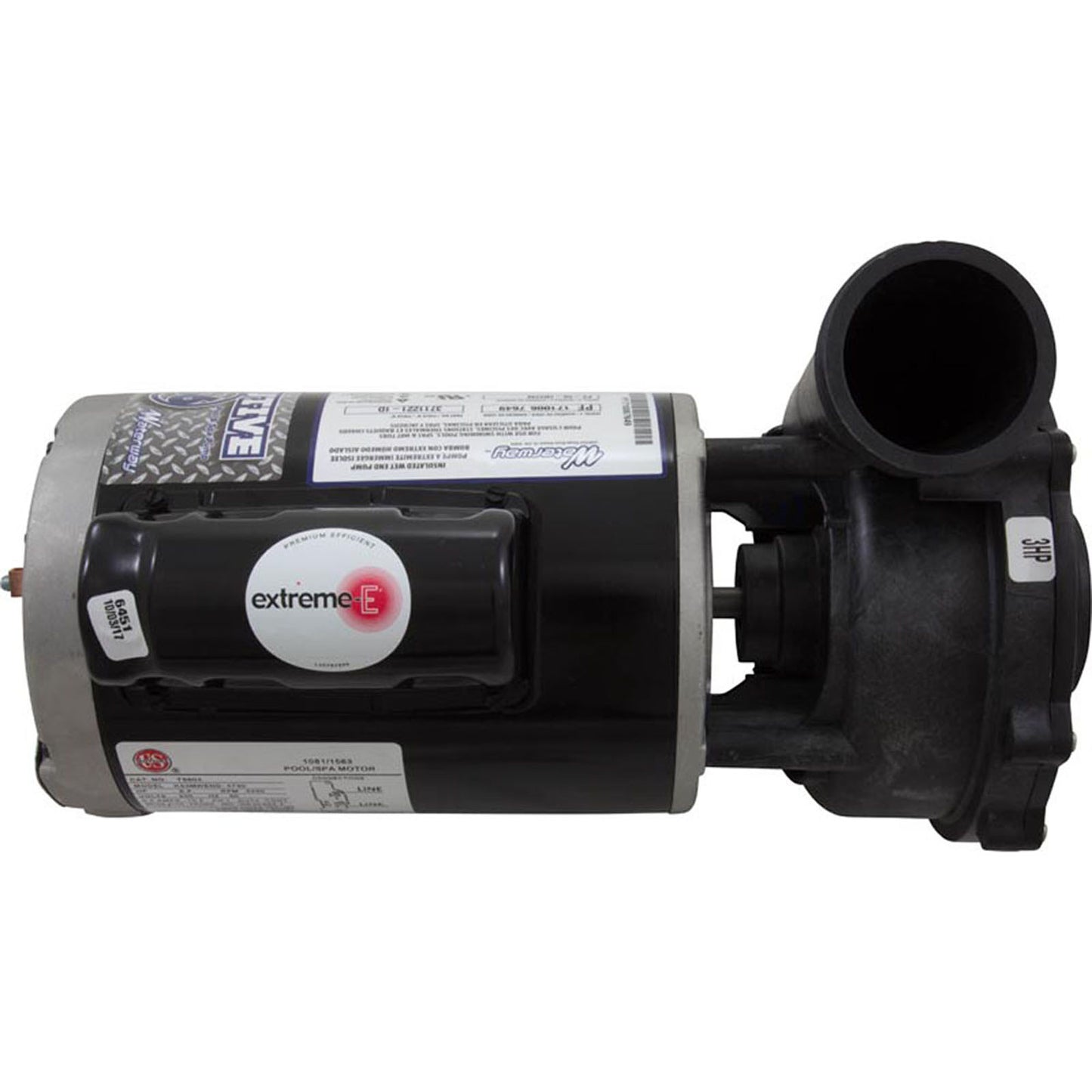 Bomba, WW Exec, 3,0 hp, 230 v, 1 velocidad, 56 fr, 2", OEM