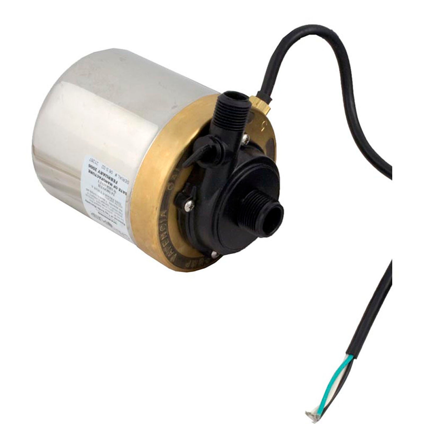 Pump, Circ, Calvert S580T, 115v, 3/4" x 1/2", 50ft Cord, OEM