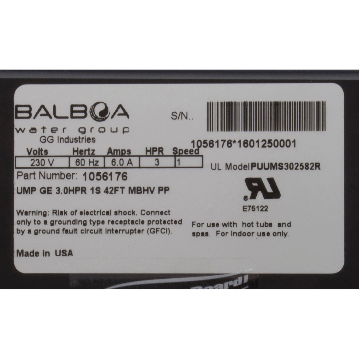 Bomba, BWG Vico Ultimax GE, 3,0 hp, 230 V