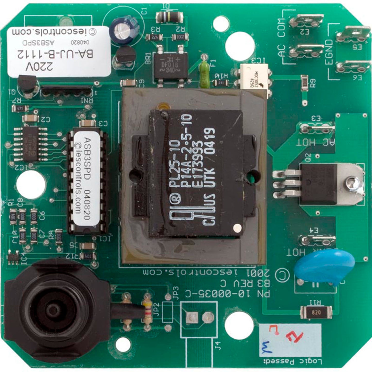 PCB, Air Supply, 230v, 3-Speed, Air Switched