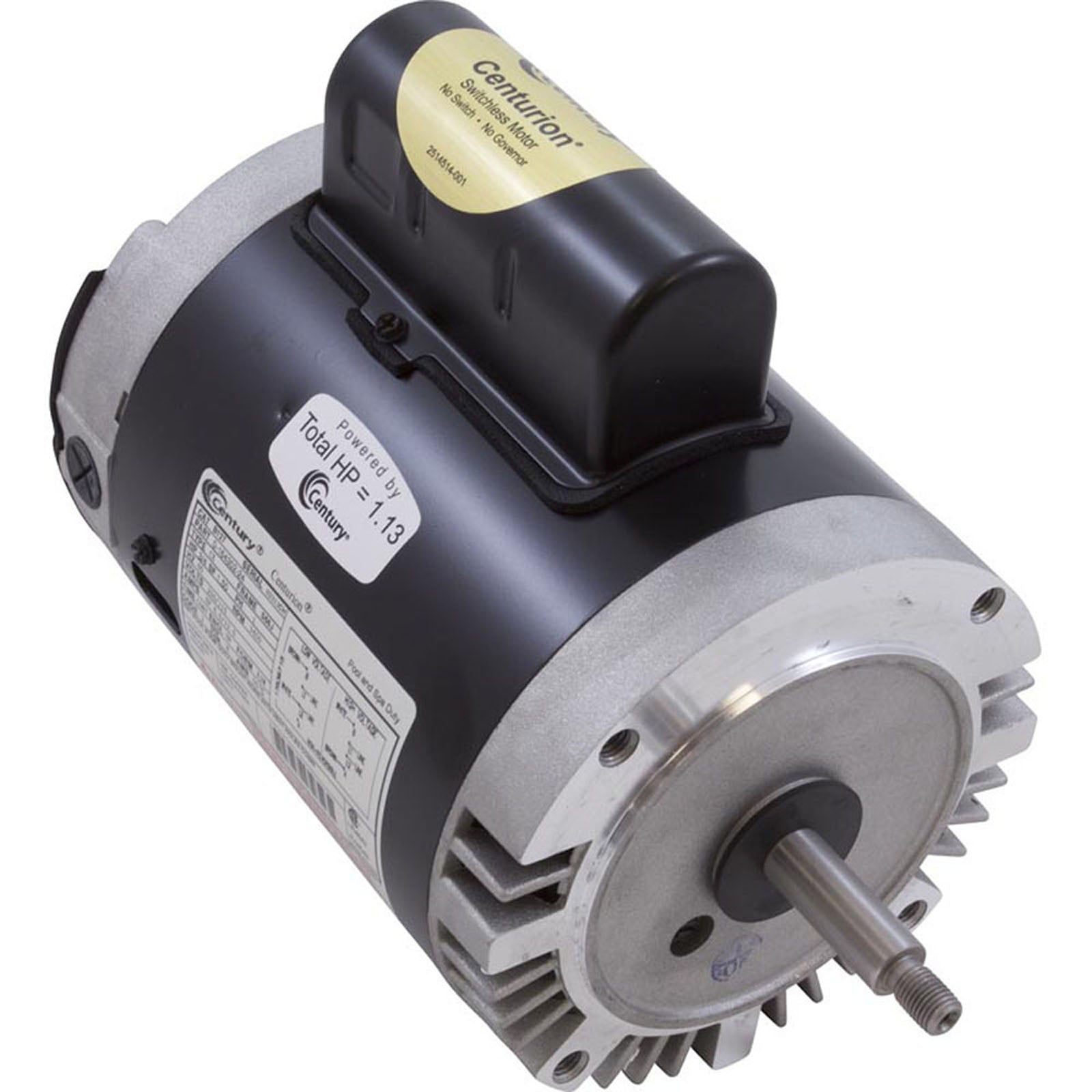 A.O. Smith-Motor, Century, 0.75hp, 115v/230v, 1-Spd, 56Jfr, C-Face Thd ...