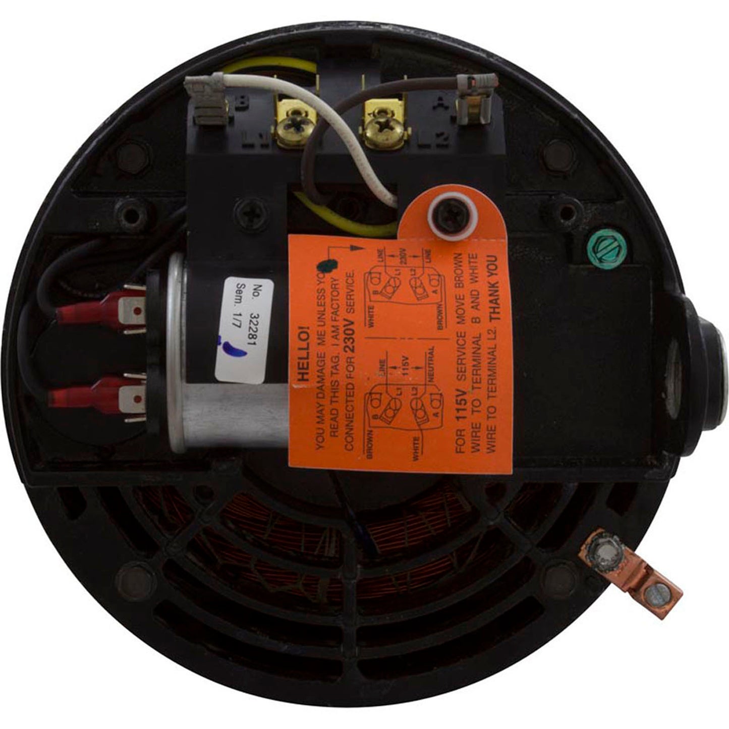 Motor, Hayward NorthStar SP4000X, 1,5 hp, 1 velocidad, potencia nominal máxima, EE