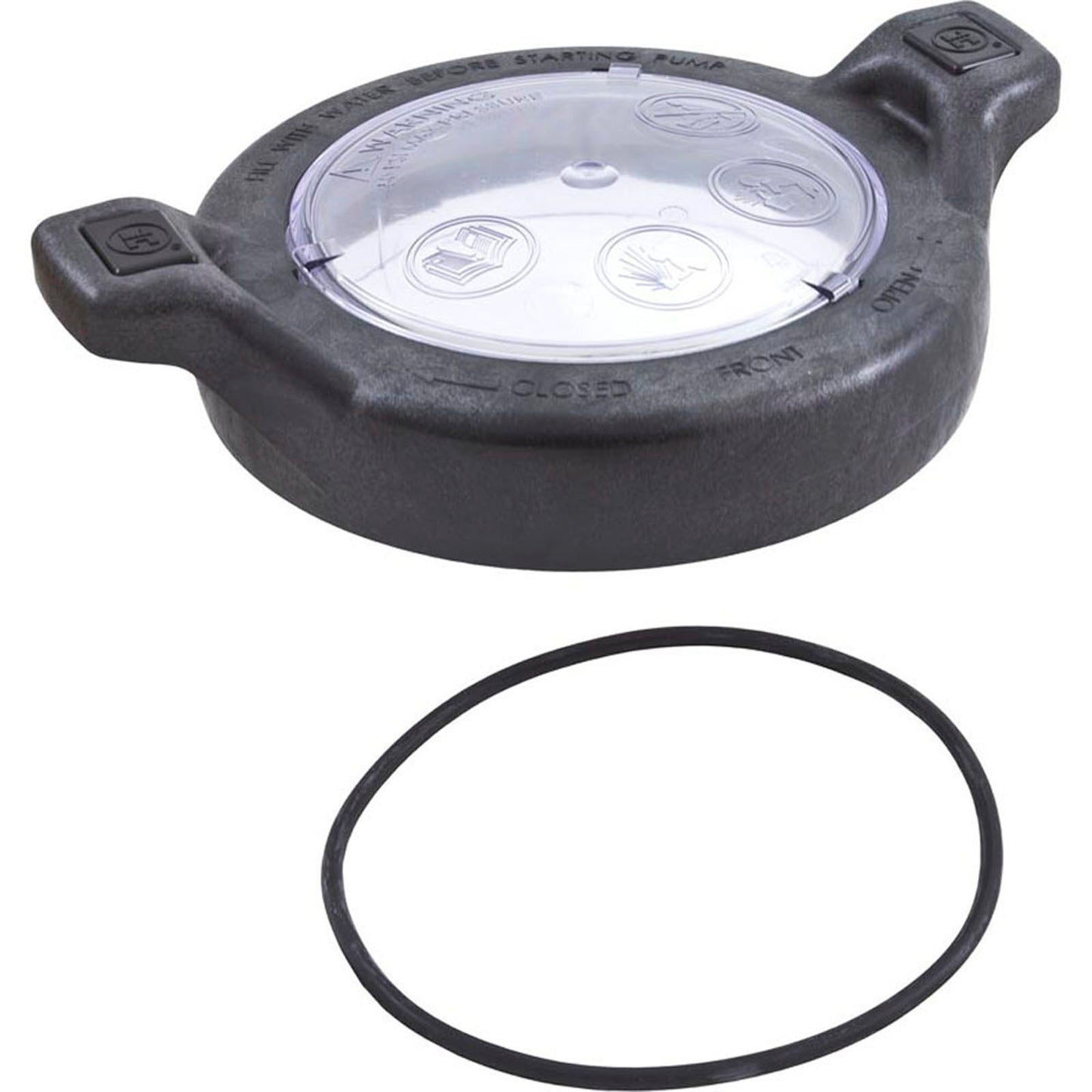 Couvercle de siphon, Hayward Northstar, avec raccords filetés mâles Hywrd Btrs