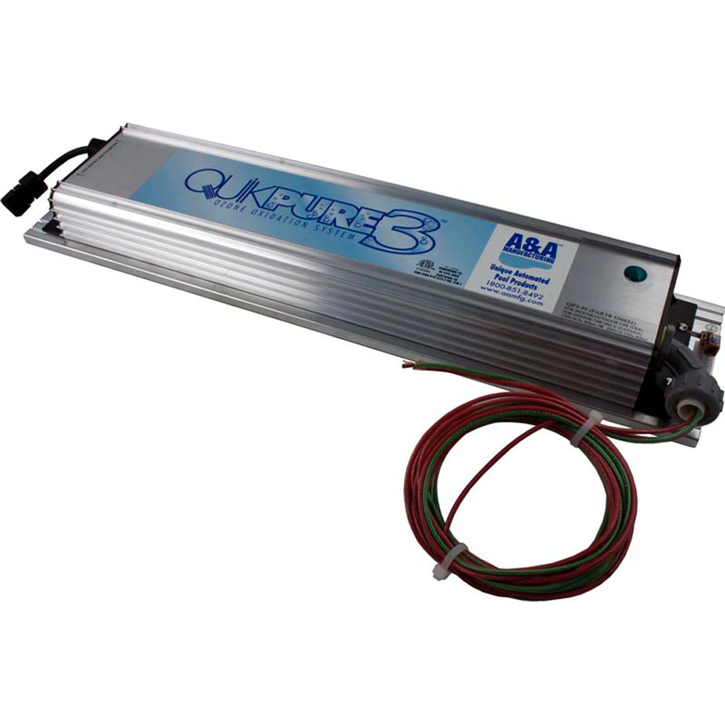 Ozonator, QuickPure3, 115v/230v, 50, 000 Gallons, NEMA