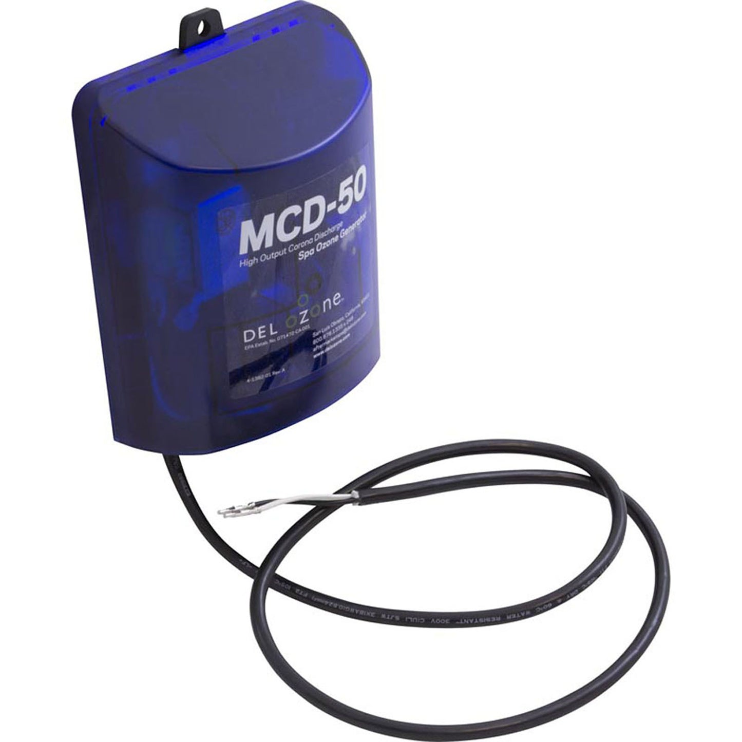 Ozonator, DEL MCD-50, 115v/230v, with Parts Bag, AMP PLUG