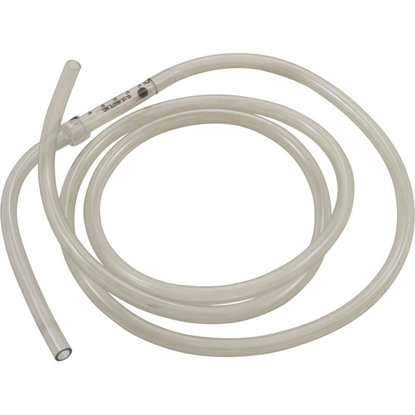 Indicador de flujo, azul-blanco, vidrio, con tubo de 3/8", 5'