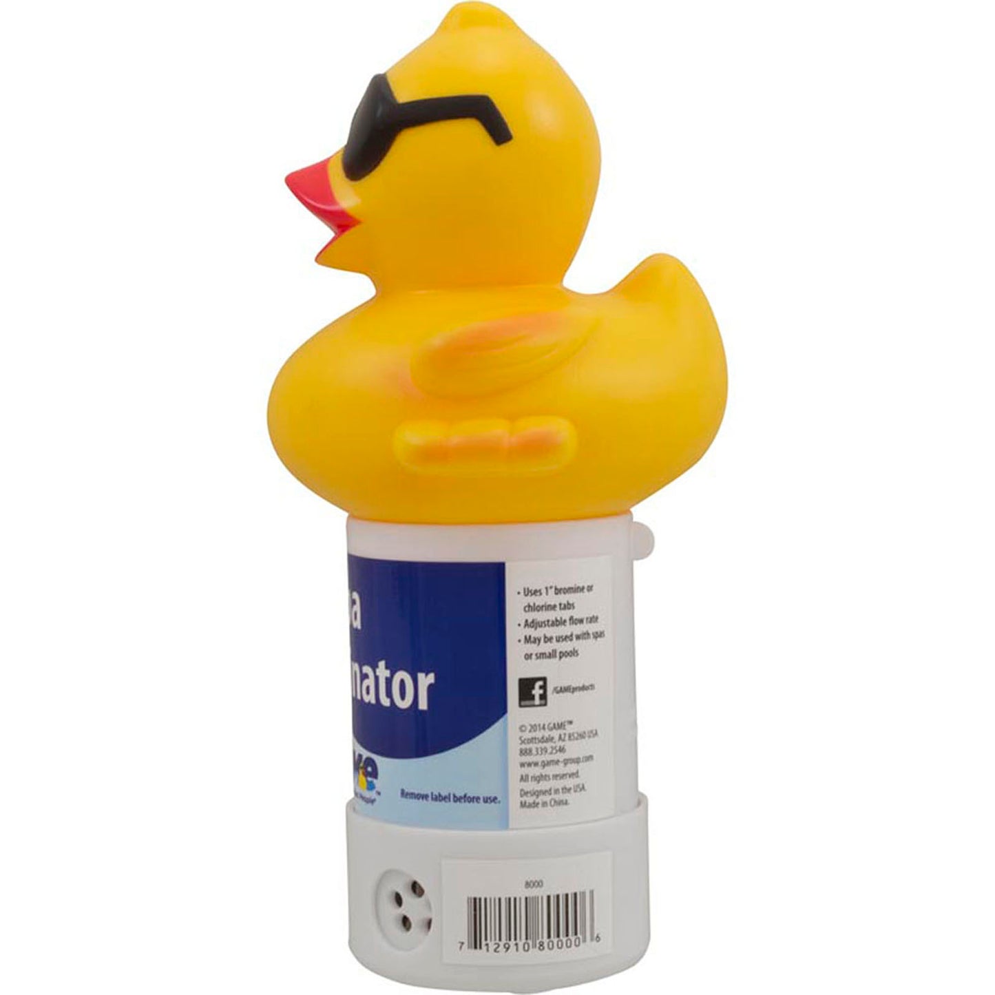 Brominateur flottant, GAME Derby Duck, pastilles de 1 po, spa