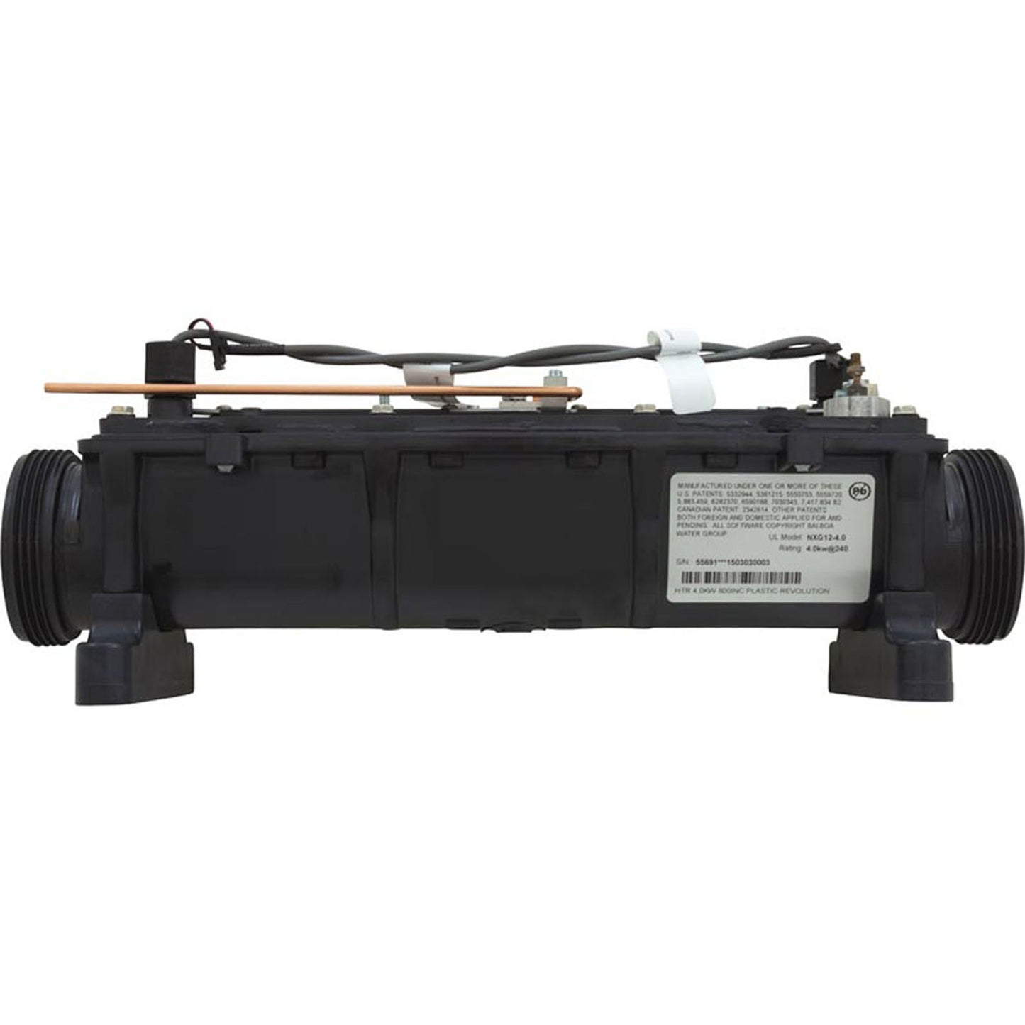 Heater, FloThru, BWG Revolution, 18-13/32" x 2", 4.0kW, 230v