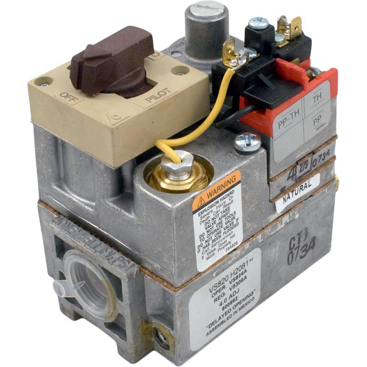 Gas Valve, Raypak 53/53A/55A/105A/105B/151/153, Nat., MV