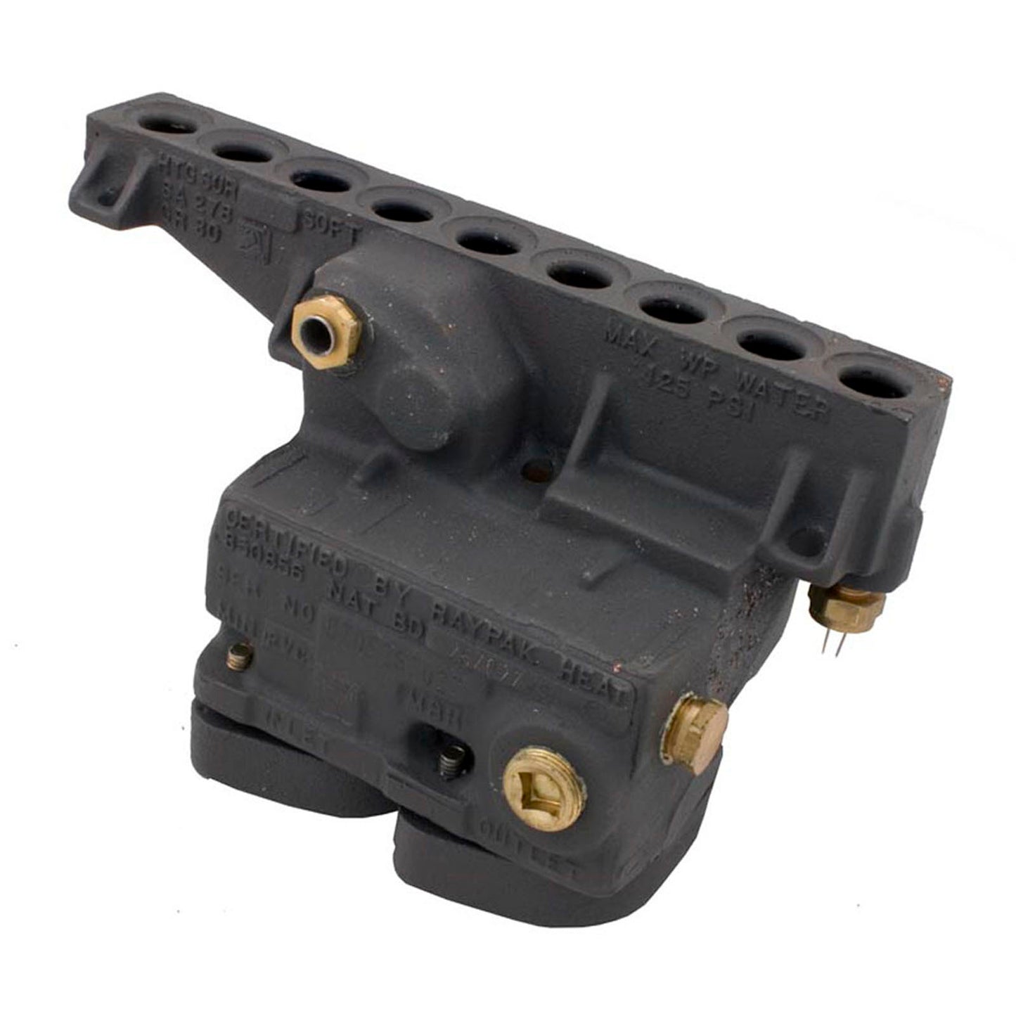 Inlet/Outlet Header, Raypak 185/207A/206A/R185A/R185B, CI