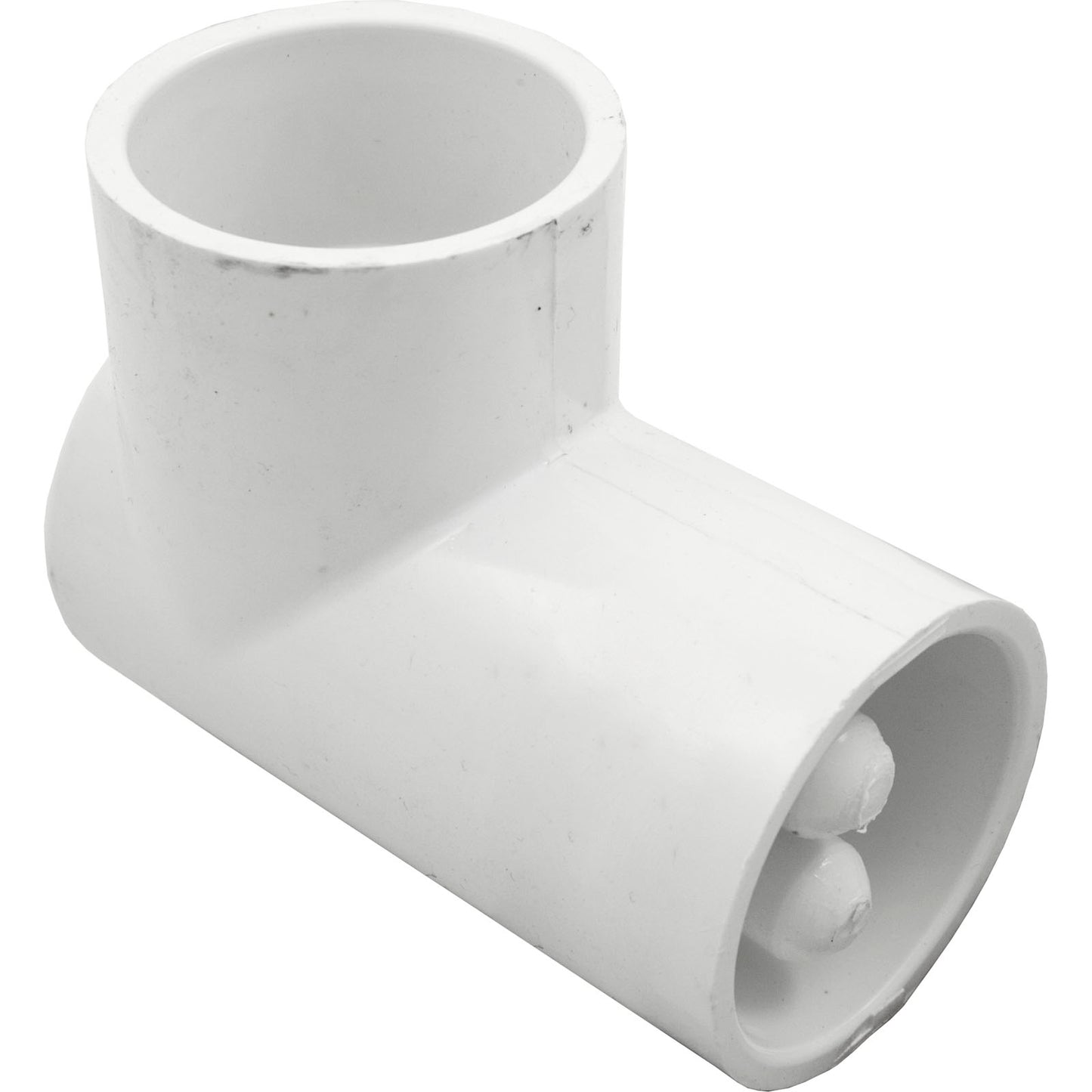 90 Elbow, 1-1/2" Slip x 1-1/2" Slip, with Dual Thermowell