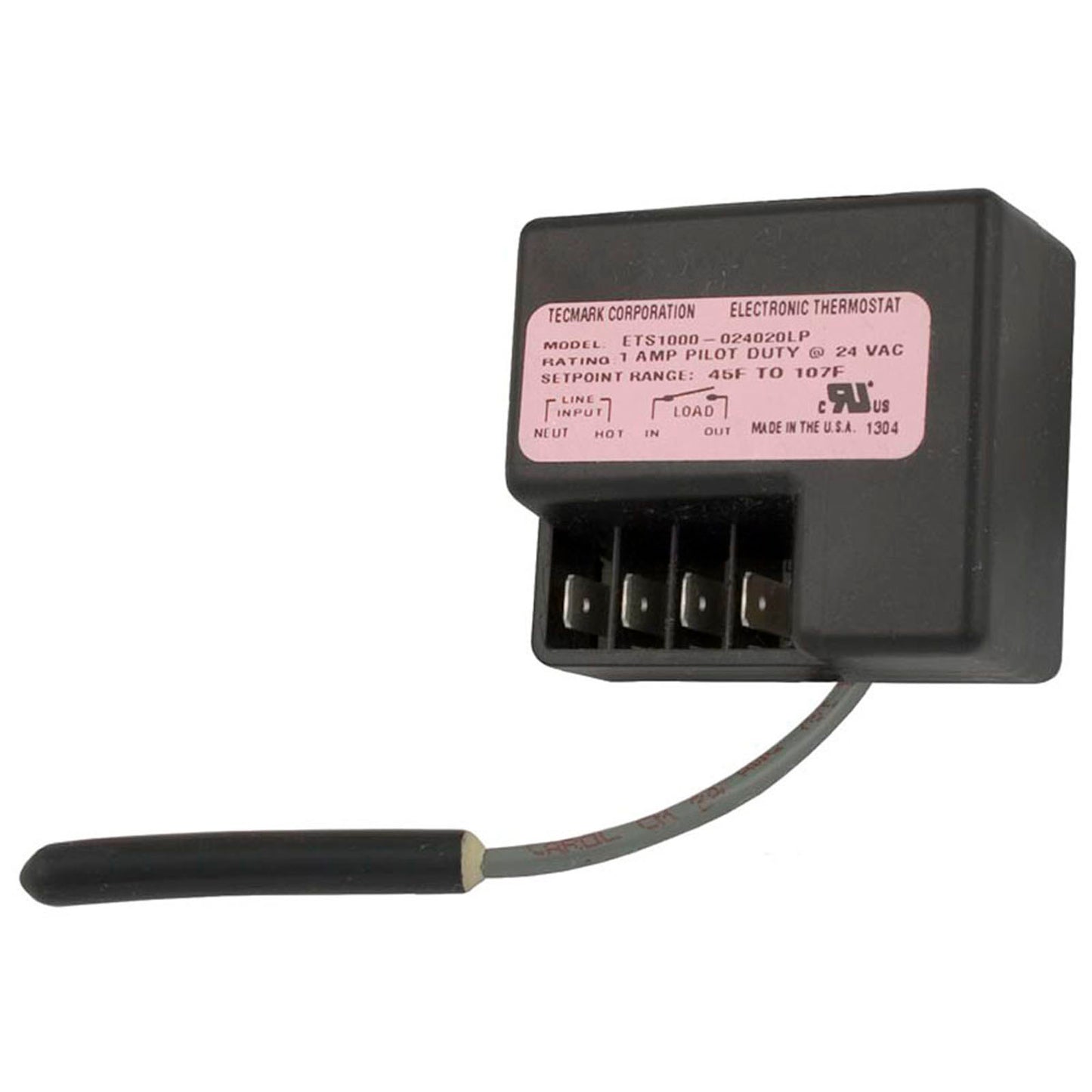 Thermostat, Tecmark, Solid State, 5/16", 24", SPST, 24v, 1A, Generic