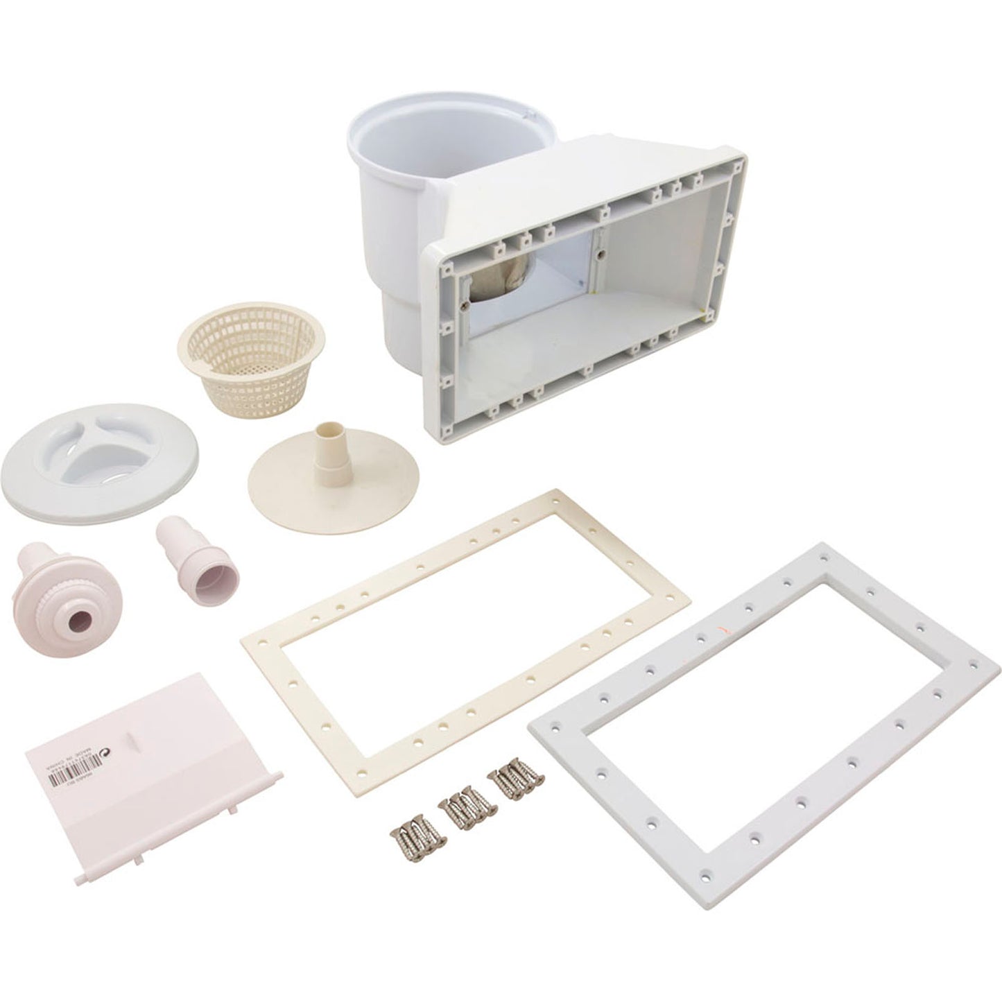 Skimmer Complete, Champlain Plastics, Wide Mouth, White