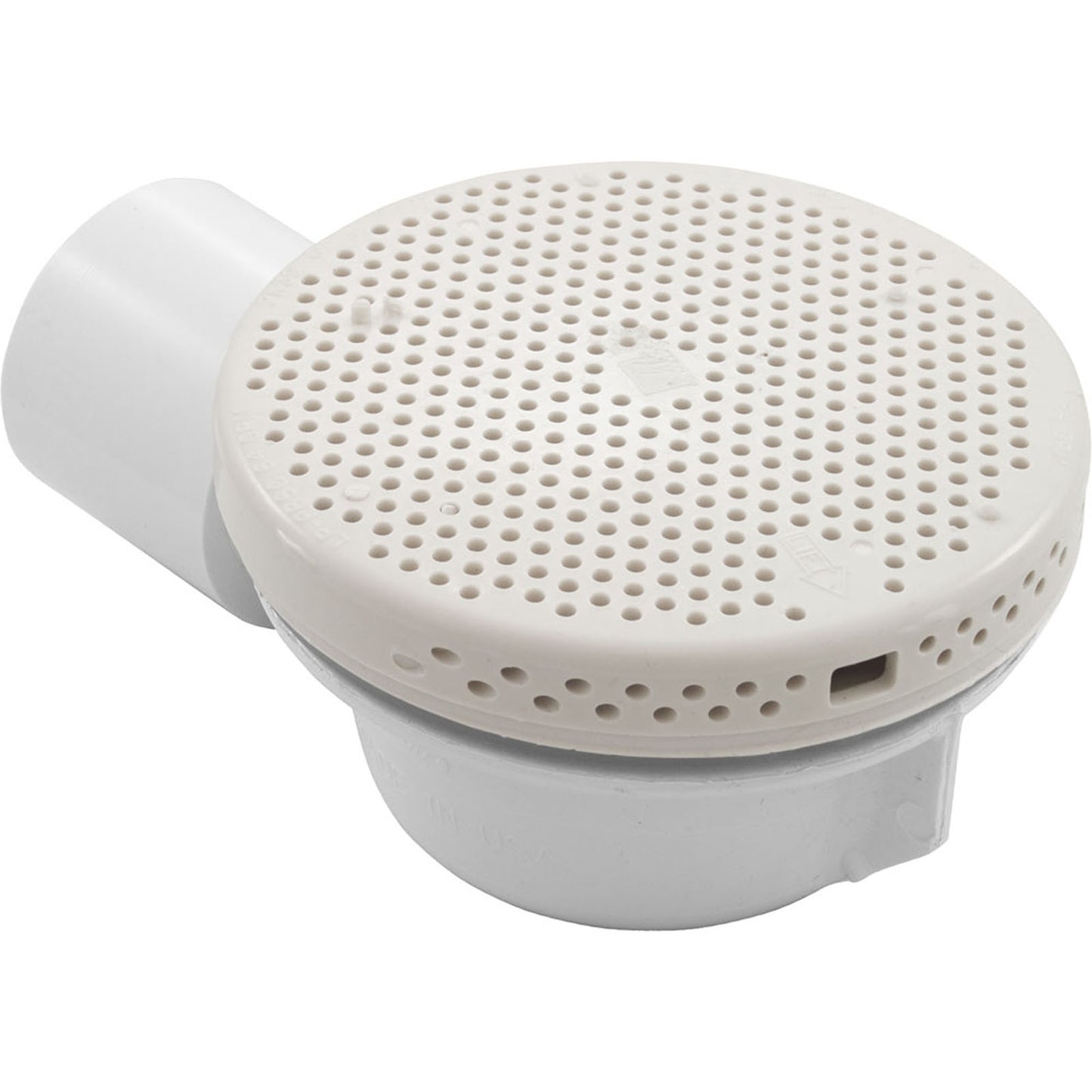 Lo Profile Floor Drain, Waterway, 1" Slip, 90° ELL, White