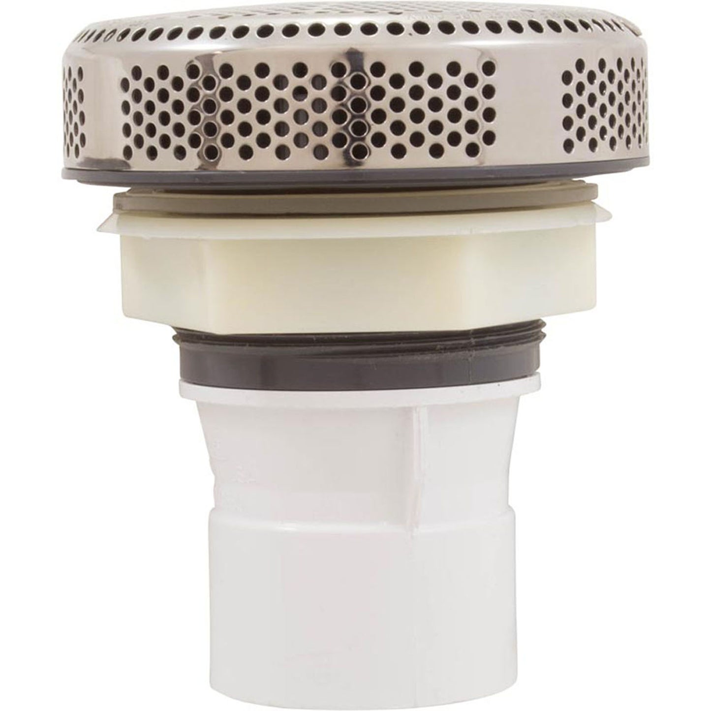 Suction Assembly, WW Super Hi-Flo, 3-1/4"hs, 2"s, White/ss