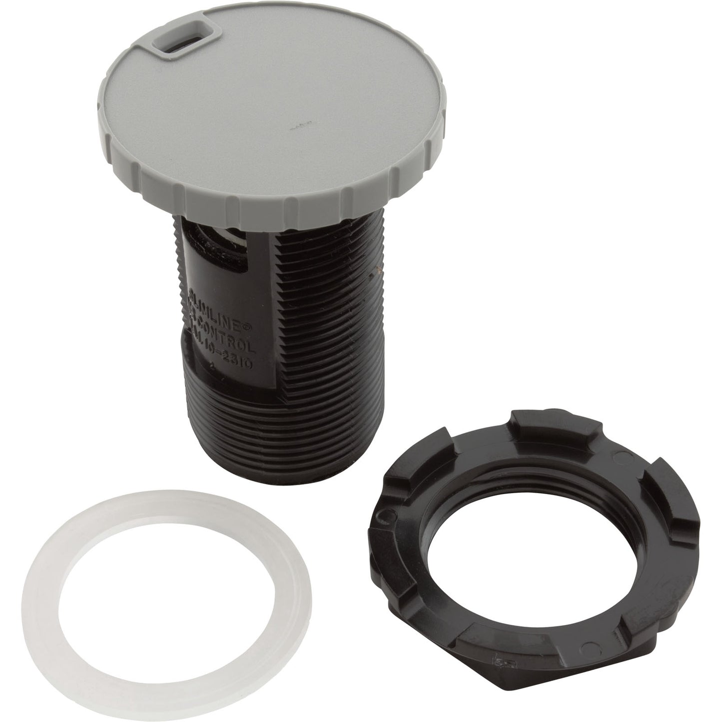 Air Ctrl, BWG/HAI Slimline, 1-3/4"hs, 2-1/2"fd, Nchd, Gry, 1"