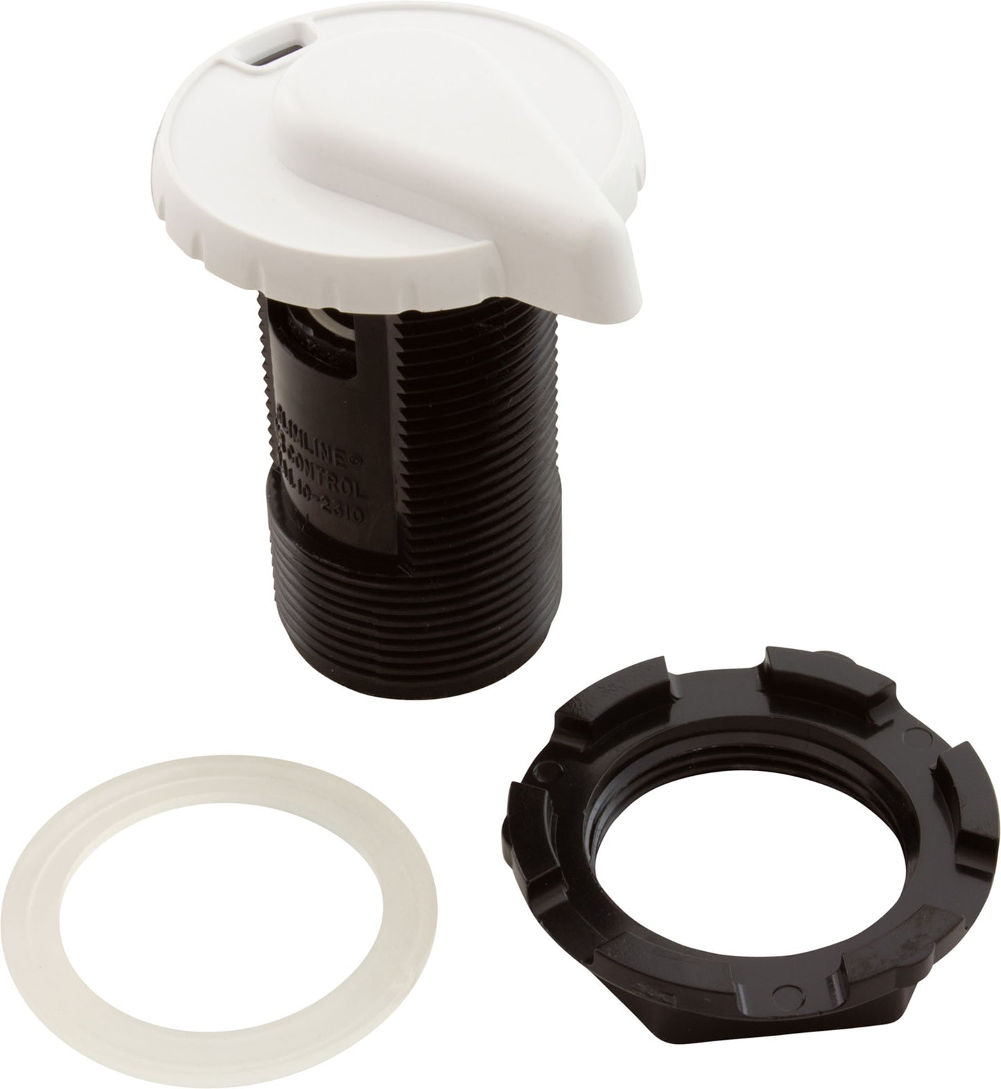 Air Ctrl, BWG/HAI Slimline, 1-3/4"hs, 2-1/2"fd, Teardrop, Wht, 1"