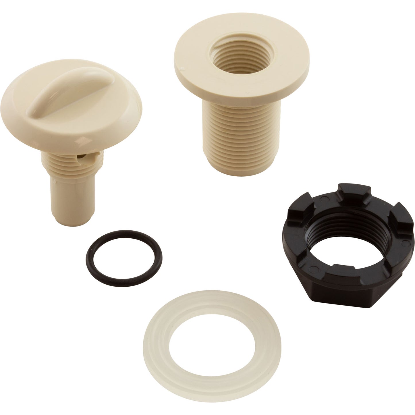 Air Ctrl, BWG/HAI Mini, 1-1/8"hs, 1-11/16"fd, Crescent, Bone, 1/2"