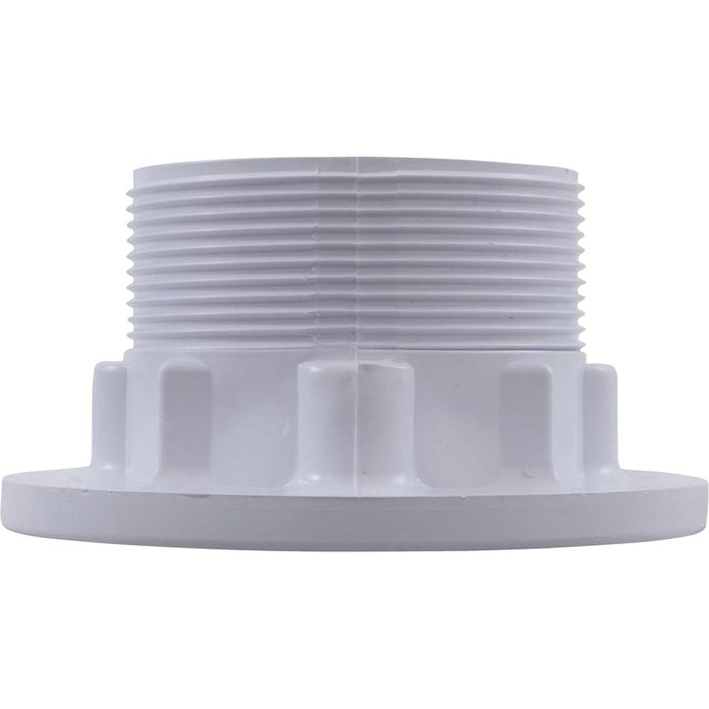 Wall Fitting, Vinyl Std Body, 1-1/2"mpt x 1-1/2"s, White