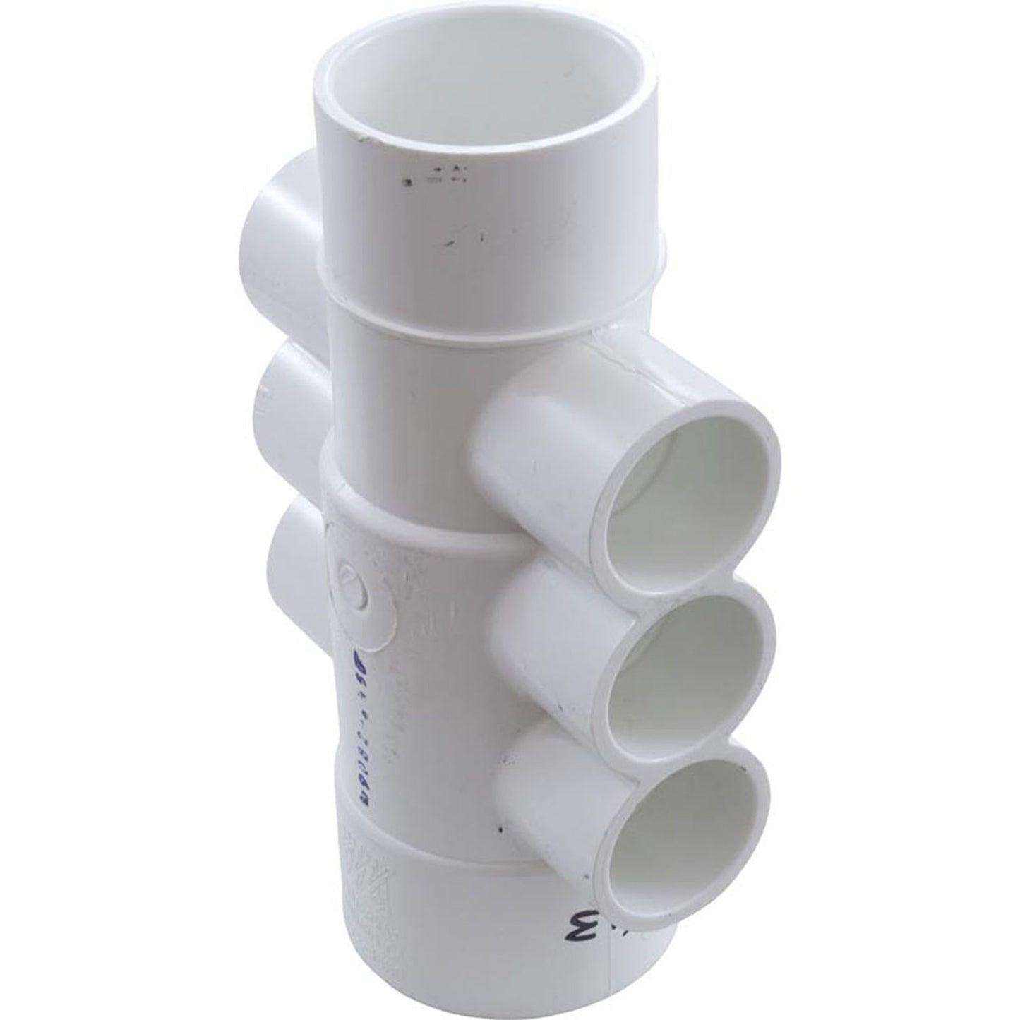 Colector, 1", 6 puertos, flujo continuo, 1-1/2"/2" spg x 2"