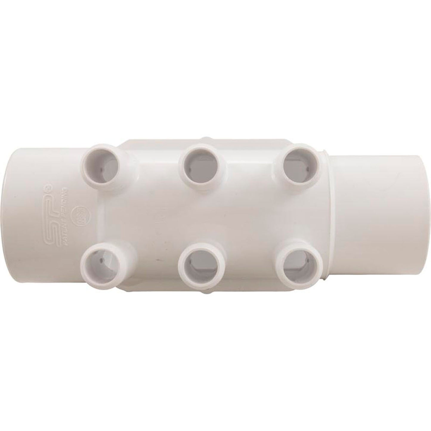 Colector, espiga lisa de 3/4", 6 puertos, conexión de 2" x espiga de 2"